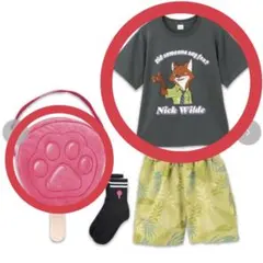 アベイル　ズートピア　ニックワイルド　Mサイズ　Tシャツ　バック　2点セット