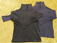 UNIQLO ハイネックカットソー 120cm 2枚セット