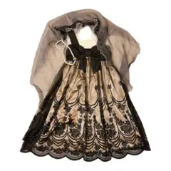 ASHILL®︎ドレス+ショール+ネックレス3点セット