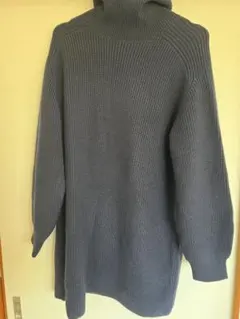 UNIQLO ネイビー 長袖ニットセーター Lサイズ