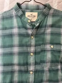 Hollister チェック柄シャツ Mサイズ グリーン系