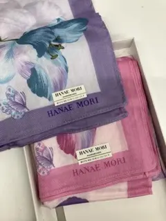 HANAÉ MORI 花柄ハンカチ 2枚セット