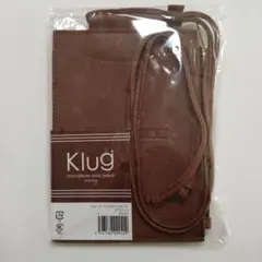 Klug スマートフォンネックポーチ ブラウン