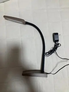 LEDデスクライト フレキシブルアーム ブラウン木目調