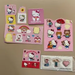 平成レトロ　ハローキティ シールいろいろ　ピンク系