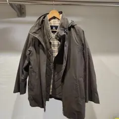 BURBERRY キルティングジャケット フード付き インナーコート付き