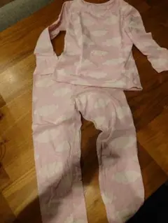 H&M ピンク 雲柄 パジャマ