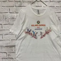 ユーロ古着ヴィンテージTシャツ！ホワイト半袖L 0507のサムネイル