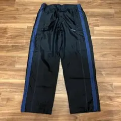 adidas アディダス ナイロンパンツ 黒 ネイビー M Y2K 裾ジップ