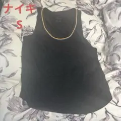 Sサイズ　黒　ナイキ ウィメンズ ヨガ　コットン　 ウェア　ジム　タンクトップ