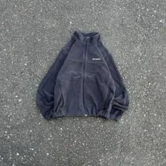 00s Columbia フリースジャケット ブラック フルジップ メンズ