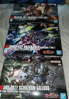 HG ガンプラ 3体セット　メッサー01型、シュツルムガルス、ローゼン・ズール