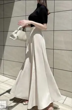 GRL ハイウェストロングフレアスカート　gc190