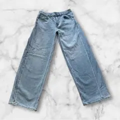 GU ローライズバギージーンズ M