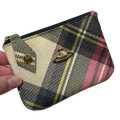 最終価格　ヴィヴィアン　コインケース　レザー　ゴールドロゴ　チェック柄