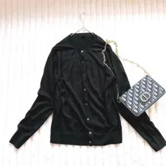 UNIQLO ユニクロ　長袖ニットカーディガン M ブラック　シンプル　着回し