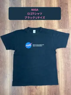 NASA ロゴTシャツ ブラックLサイズ