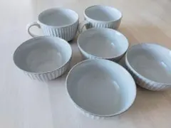 ニトリ唐茶削ぎシリーズ　スープマグ&ボール6個セットのサムネイル