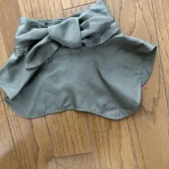 CARVEN 付け襟 シルク100% カーキのサムネイル