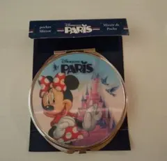 ディズニーランドパリ　コンパクトミラー　鏡　ミニーマウス　マリー