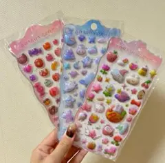 3枚セット ボンボンドロップ風シール