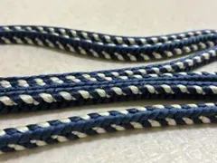 帯締め 紺色 シルバーグレー