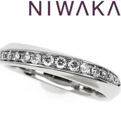 ニワカ 俄 Pt ダイヤ リング 0.28ct 花麗 HANAURARA - メルカリ