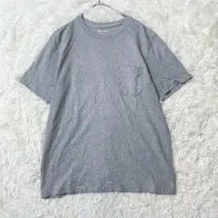 ナノユニバース Anti Soaked Tシャツ M グレー Vネック ポケット