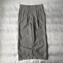 【希少】 00s LANVIN カラーネップ サマーウール ワイドスラックスのサムネイル