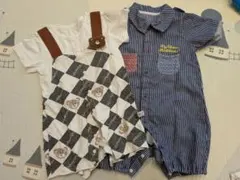 ストライプロンパース 95cm以下
