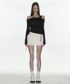 カンカンフリルミニスカート アイボリー