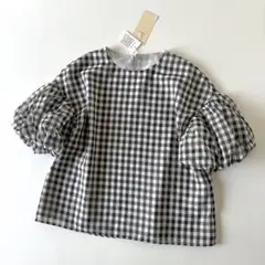 新品♡ Maglie par ef-de 半袖 ギンガムチェックブラウスのサムネイル