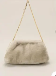 Plage BRENTELLA FUR BAG ベージュ Aのサムネイル