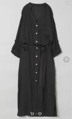 ジーナシス　ロングシャツワンピ