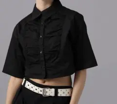PAGEBOY ネクタイツキショートシャツ ブラックのサムネイル