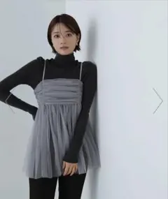 NATURAL BEAUTY BASIC チュールキャミソールのサムネイル