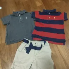 ラルフ80サイズポロシャツ2枚短パン1枚セット