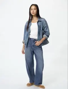 【美品】UNIQLO バギーカーブジーンズ