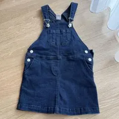 プチバトー　サロペット　スカート　デニム　95
