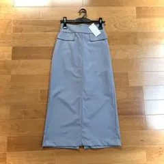 新品LOWRYS FARMロングスカート ブルーグレー Aライン きれいめ M