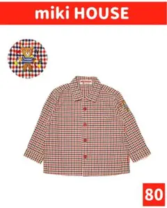 miki HOUSE/ミキハウス チェックシャツ size80 旧タグ
