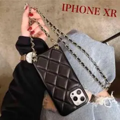iPhone XR ケース キルティング ショルダー スマホショルダー 韓国