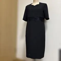 ブラックレース切り替えワンピース