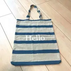 coen Hello トートバック　A3サイズ　ボーダーのサムネイル