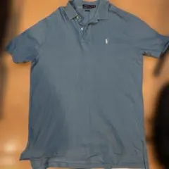 POLO RALPH LAUREN ライトブルーポロシャツ XL