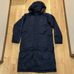 アディダス adidas ベンチコート ネイビー 150