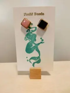 シータイル 金継ぎ ピアス