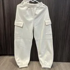 GU ヘビーウェイトスウェットカーゴプルオンパンツ GIRLS M