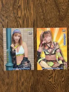 BBM 女子プロレス うなぎひまわり（ウナギサヤカ） 直筆サインカード
