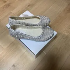 メッシュスリッポン グレーとホワイト　サイズL